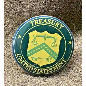 Treasury United States Mint Travel Vintage Lapel Pin